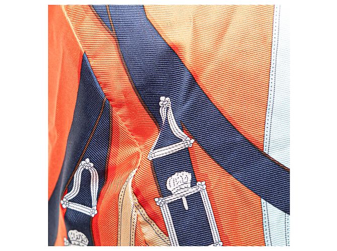 Duffle Borsa da viaggio Hermès Arancione Cavalcadour Airsilk 44 - vista 7