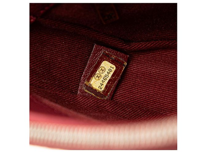 Chanel Rosso Medio Pelle di Vitello Coco Curva Flap Bordò - vista 6
