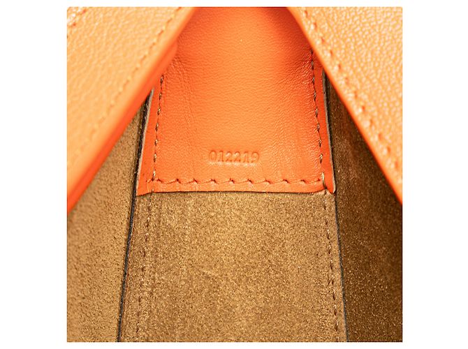 LOEWE Arancione Piccola Borsa Luna in Pelle - vista 6