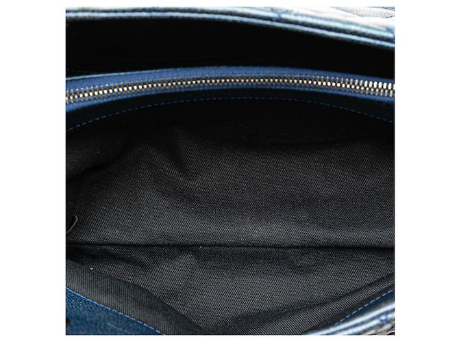 Bolso de compras chic de caviar iridiscente acolchado azul Chanel Azul oscuro - vista 5