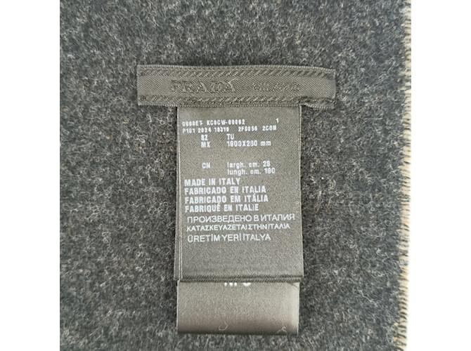 Prada Woll-Kaschmir-Schal Braun Beige - Ansicht 4