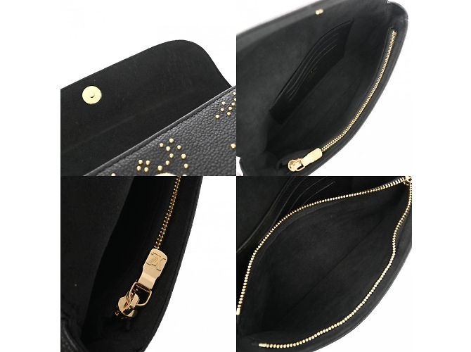 Portafoglio Louis Vuitton con catena Ivy Studs Nera Nero - vista 10
