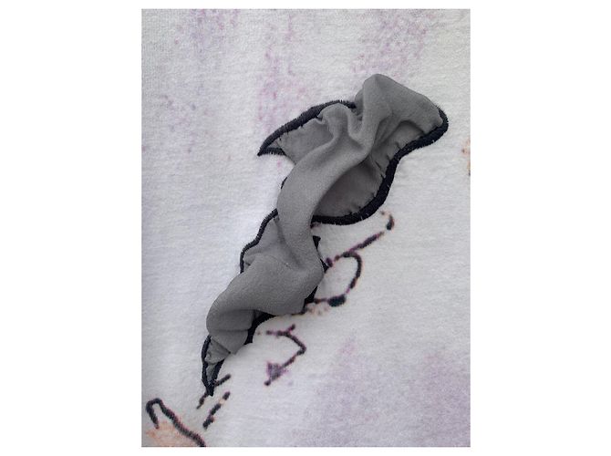 Camiseta estampada com o logo da Chanel Coco Chanel - Usada Multicor - vista 11