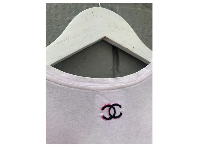 Camiseta estampada com o logo da Chanel Coco Chanel - Usada Multicor - vista 16