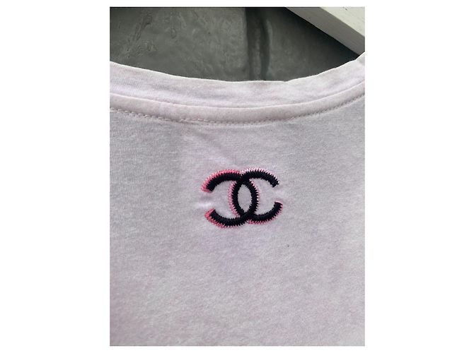 Camiseta estampada com o logo da Chanel Coco Chanel - Usada Multicor - vista 20