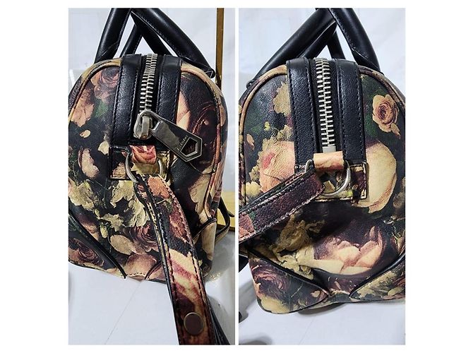 Borsa a tracolla in pelle stampata Lucrezia di Givenchy Nero Multicolore - vista 10