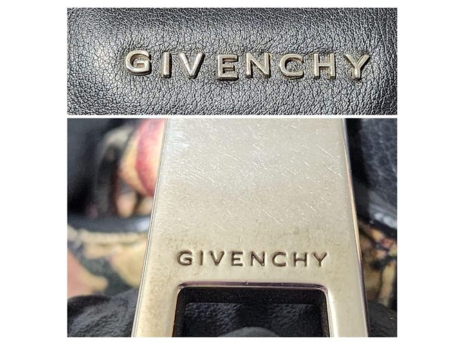 Borsa a tracolla in pelle stampata Lucrezia di Givenchy Nero Multicolore - vista 11
