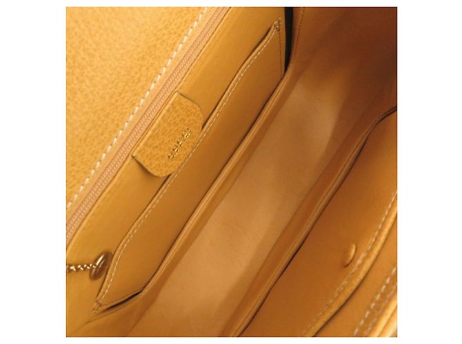 Borsa in pelle Gucci Bamboo gialla Giallo - vista 6