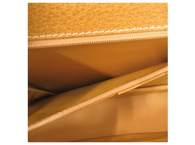 Borsa in pelle Gucci Bamboo gialla Giallo - vista 7