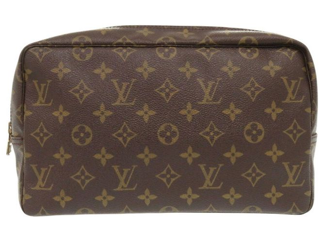 Pochette Monogram True Toilet 28 Louis Vuitton Marrone Monogramma - vista 2