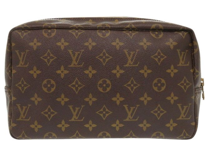 Pochette Monogram True Toilet 28 Louis Vuitton Marrone Monogramma - vista 3