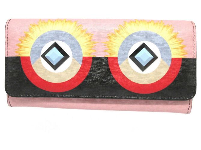 Fendi Pink Leder Bi-Fold Langbörse - Ansicht 2