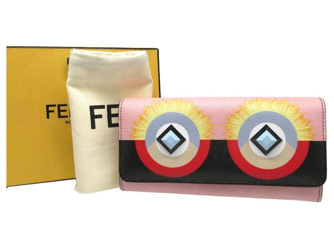 Fendi Pink Leder Bi-Fold Langbörse - Ansicht 3