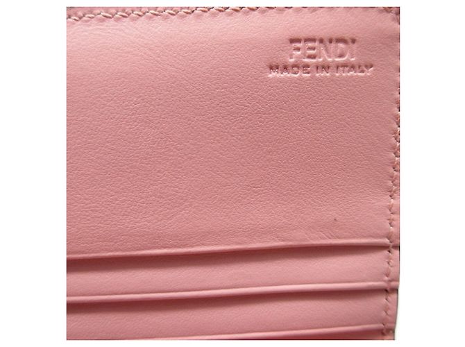 Fendi Pink Leder Bi-Fold Langbörse - Ansicht 9