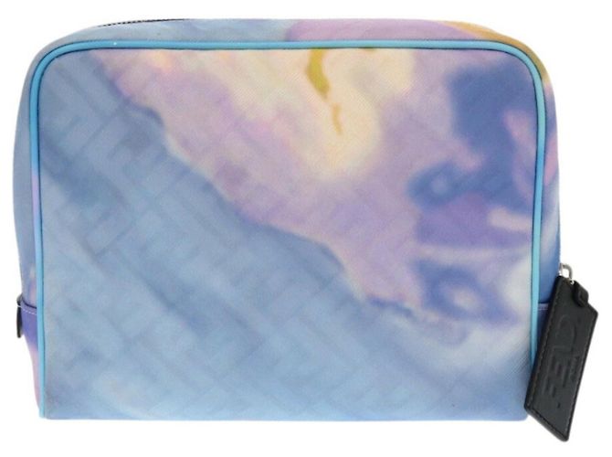 Pochette Fendi Zucca Marble FF Porpora Giallo Blu chiaro - vista 2