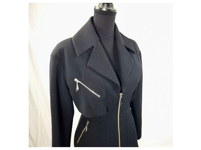 Thierry Mugler Activ anni '90 Tailleur Nero - vista 5