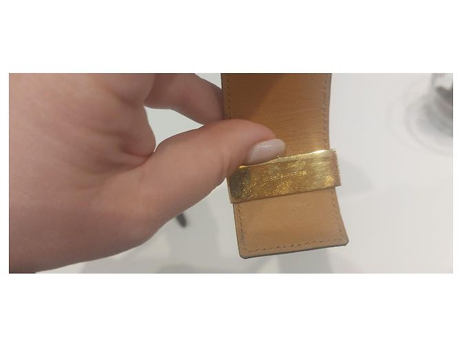Bracciale Hermès Collier de Chien in lucertola verde taglia M - vista 8