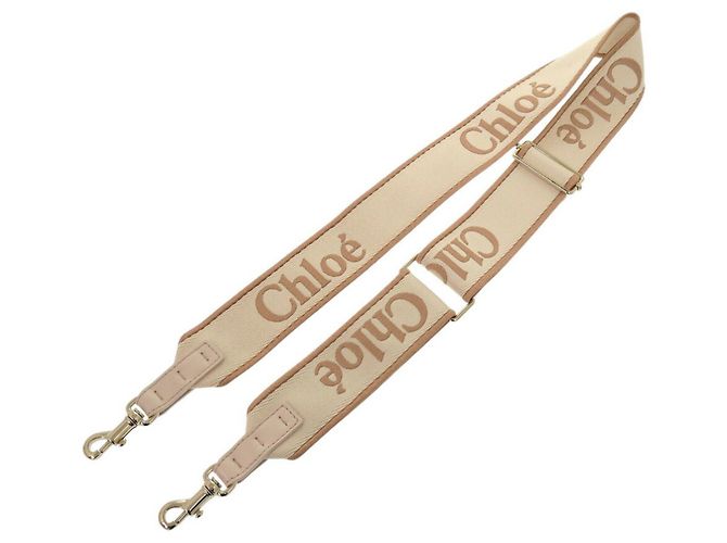 Beige Canvas Schultergurt Chloé - Ansicht 2
