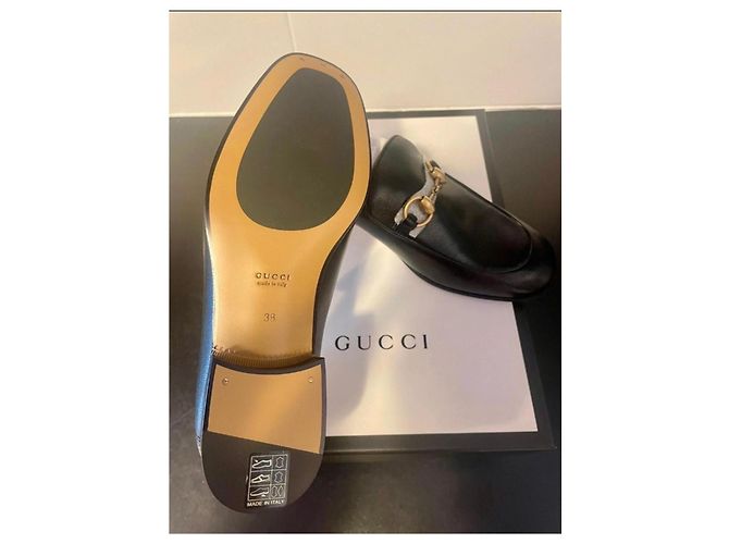 Mocassini Gucci Brixton in pelle nera Nero - vista 2