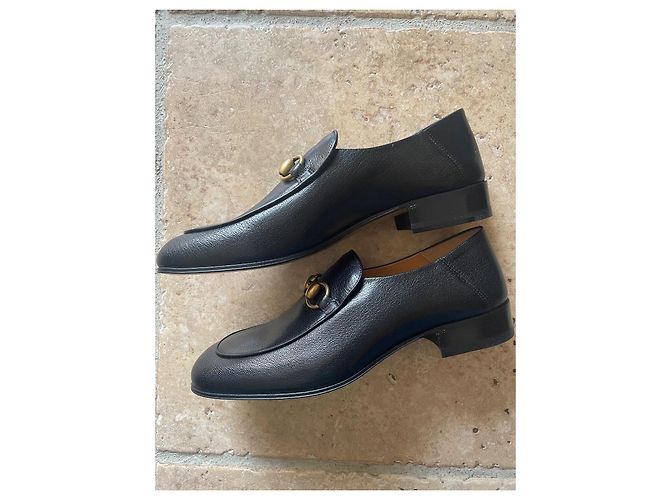 Mocassini Gucci Brixton in pelle nera Nero - vista 5