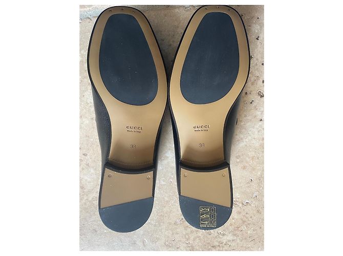 Mocassini Gucci Brixton in pelle nera Nero - vista 6