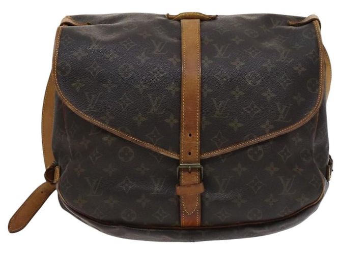 LOUIS VUITTON Borsa a Spalla Monogram Saumur 35 M42254 LV Auth BA055 Monogramma - vista 2