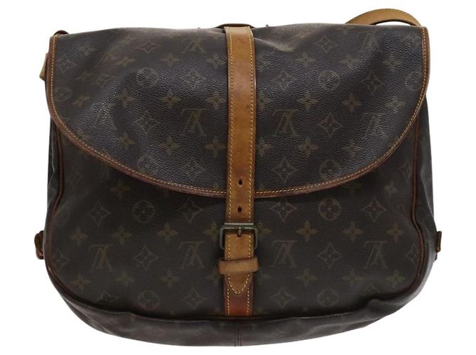 LOUIS VUITTON Borsa a Spalla Monogram Saumur 35 M42254 LV Auth BA055 Monogramma - vista 3