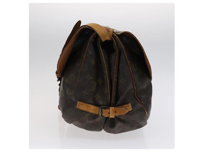 LOUIS VUITTON Borsa a Spalla Monogram Saumur 35 M42254 LV Auth BA055 Monogramma - vista 5