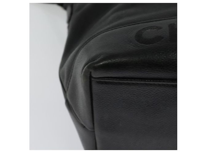 Borsa a spalla CHANEL in pelle caviar nera con CC argento Auth BA125 Nero - vista 13