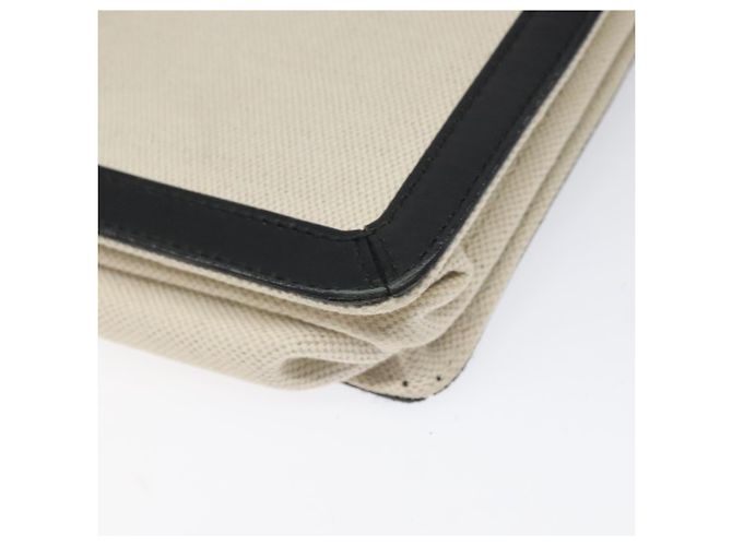 Bolsa de Ombro BALENCIAGA em Lona e Couro Branco e Preto 339937 Auth bs21563 - vista 13