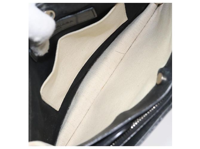 Bolsa de Ombro BALENCIAGA em Lona e Couro Branco e Preto 339937 Auth bs21563 - vista 16