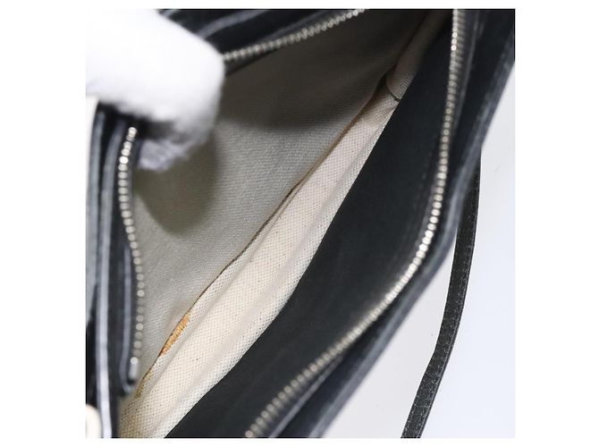 Bolsa de Ombro BALENCIAGA em Lona e Couro Branco e Preto 339937 Auth bs21563 - vista 20