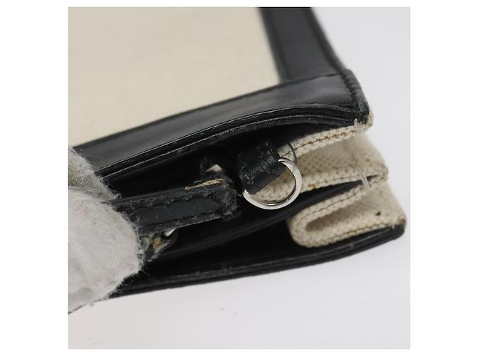 Bolsa de Ombro BALENCIAGA em Lona e Couro Branco e Preto 339937 Auth bs21563 - vista 9