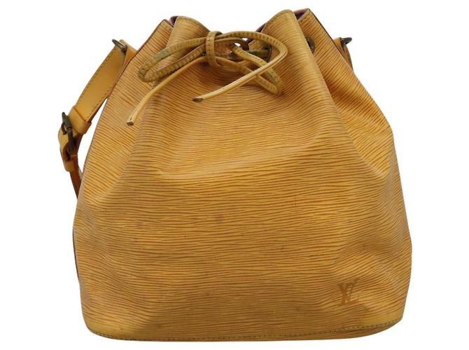 LOUIS VUITTON Epi Petit Noe Borsa a Spalla Gialla M44109 LV Auth 104159 Giallo - vista 13