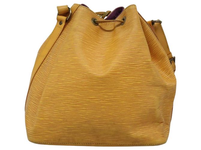 LOUIS VUITTON Epi Petit Noe Borsa a Spalla Gialla M44109 LV Auth 104159 Giallo - vista 2