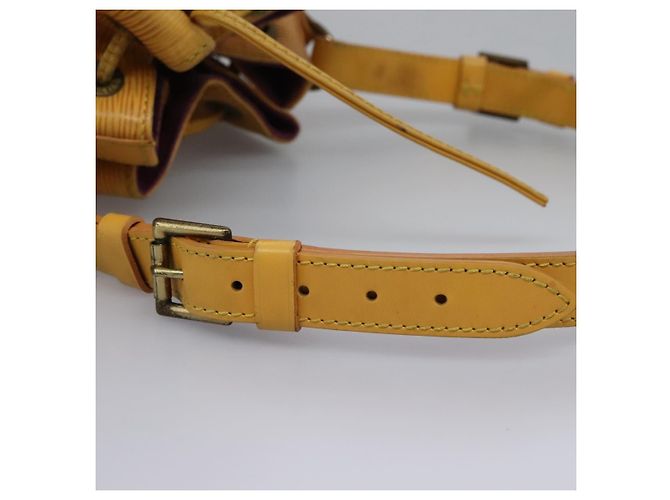 LOUIS VUITTON Epi Petit Noe Borsa a Spalla Gialla M44109 LV Auth 104159 Giallo - vista 8