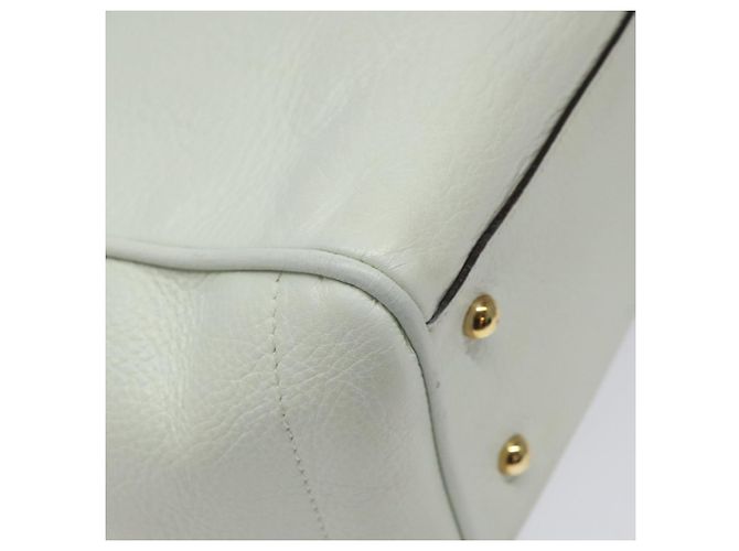 LOEWE Heritage Tote Bag aus Leder in Weiß und Gold Auth kk436 Golden - Ansicht 16