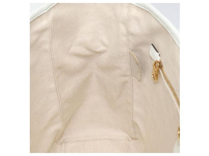 LOEWE Heritage Tote Bag aus Leder in Weiß und Gold Auth kk436 Golden - Ansicht 19