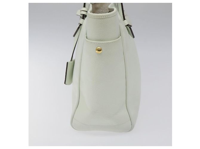 LOEWE Heritage Tote Bag aus Leder in Weiß und Gold Auth kk436 Golden - Ansicht 4