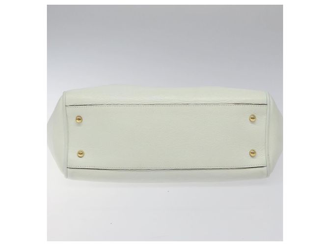 LOEWE Heritage Tote Bag aus Leder in Weiß und Gold Auth kk436 Golden - Ansicht 5