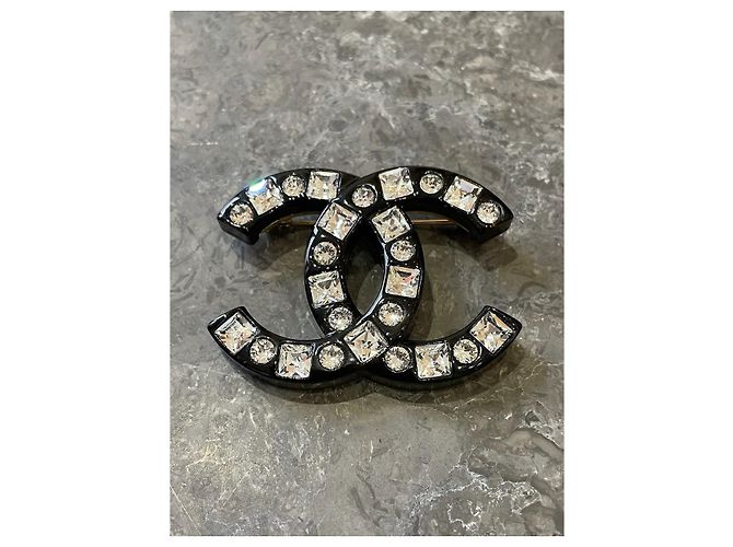 CHANEL Spille e fermagli T. Plastica Nero - vista 3