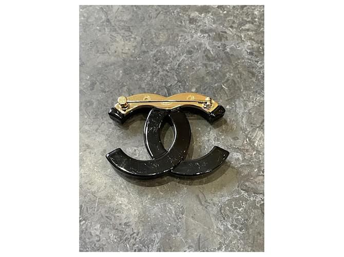 CHANEL Spille e fermagli T. Plastica Nero - vista 4