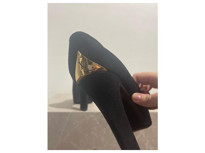 LOUIS VUITTON Tacchi T.EU 38 Camoscio Nero - vista 5