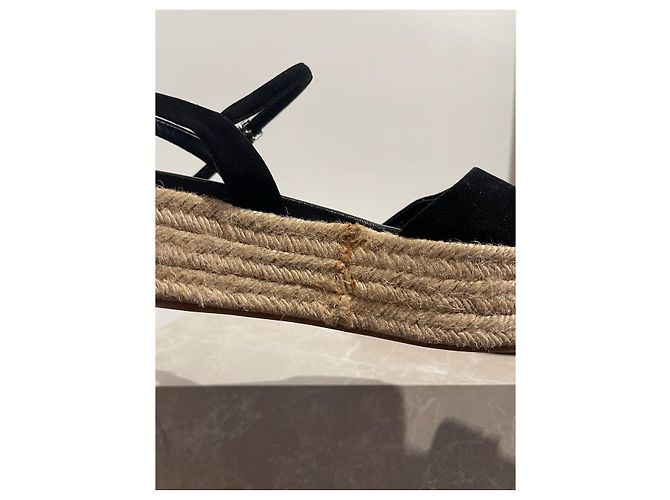Sandali MIU MIU T.EU 37 Camoscio Nero - vista 6