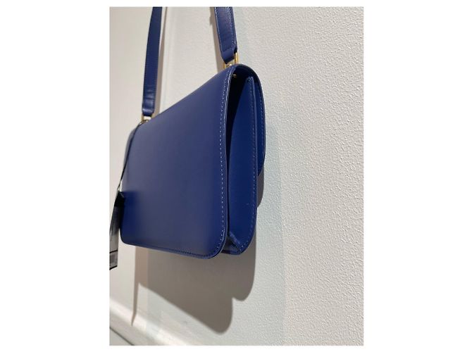 SAINT LAURENT Borse T. Pelle Blu - vista 10