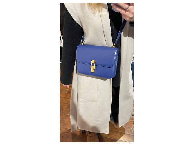 SAINT LAURENT Borse T. Pelle Blu - vista 12