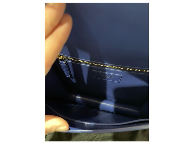 SAINT LAURENT Borse T. Pelle Blu - vista 16
