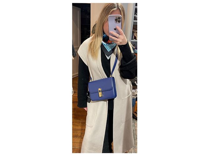 SAINT LAURENT Borse T. Pelle Blu - vista 2