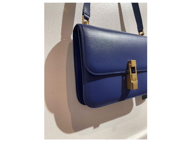 SAINT LAURENT Borse T. Pelle Blu - vista 7