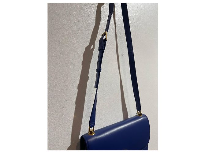 SAINT LAURENT Borse T. Pelle Blu - vista 8